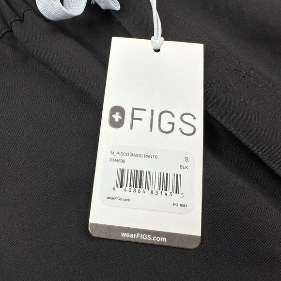 Figs Pisco Basic Scrub Pants Black NEW - Picture 6 of 14